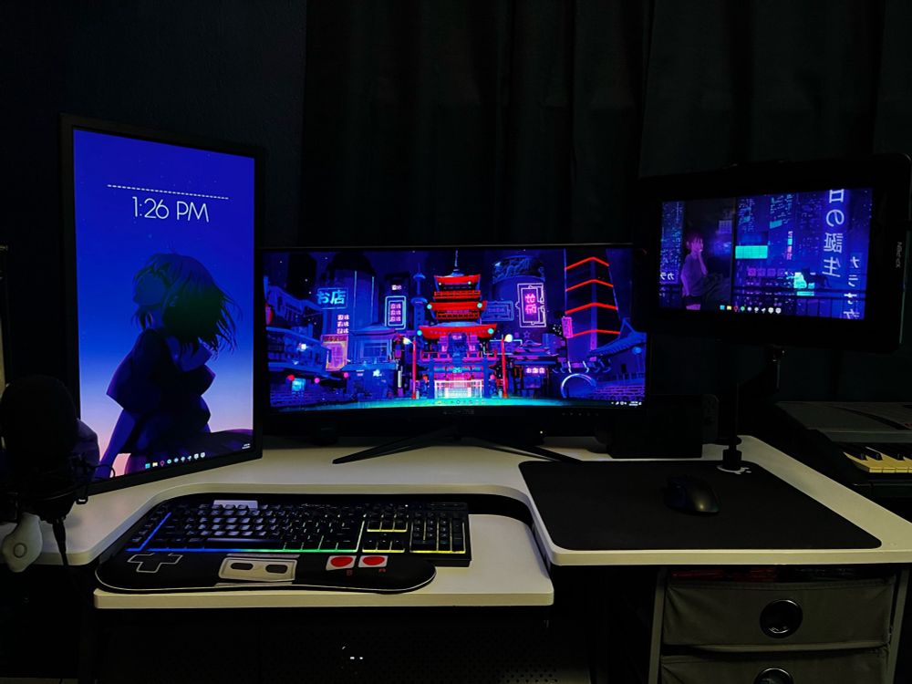 My old PC desk setup