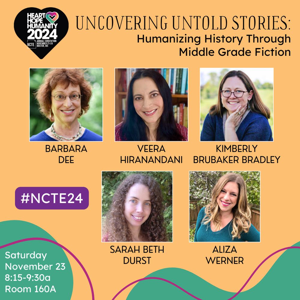 Come see some of our Bookelicious crew present at #NCTE24! You can find @jenniferlagarde.bsky.social @mrschureads.bsky.social & @alizawerner.bsky.social at these sessions!