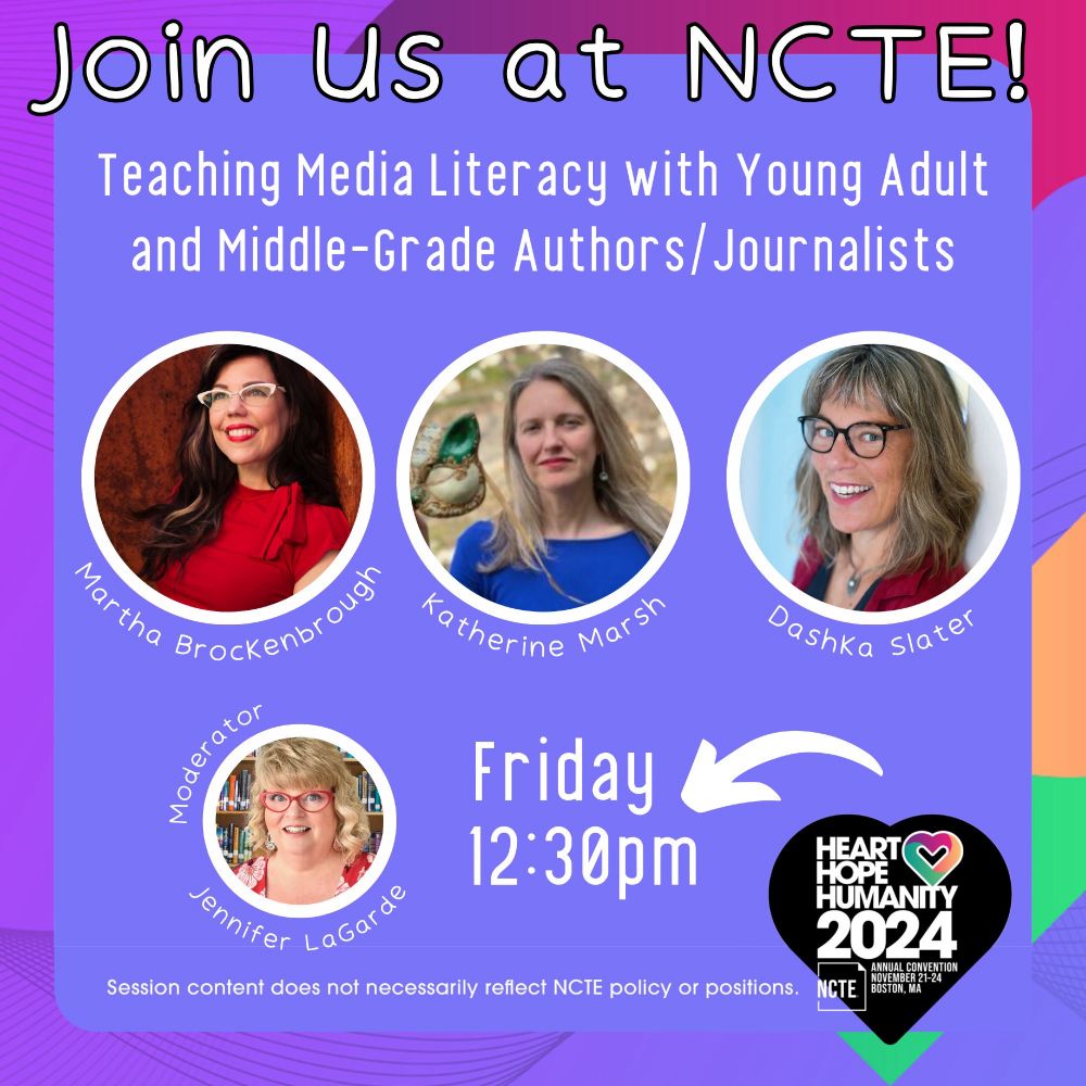 Come see some of our Bookelicious crew present at #NCTE24! You can find @jenniferlagarde.bsky.social @mrschureads.bsky.social & @alizawerner.bsky.social at these sessions!