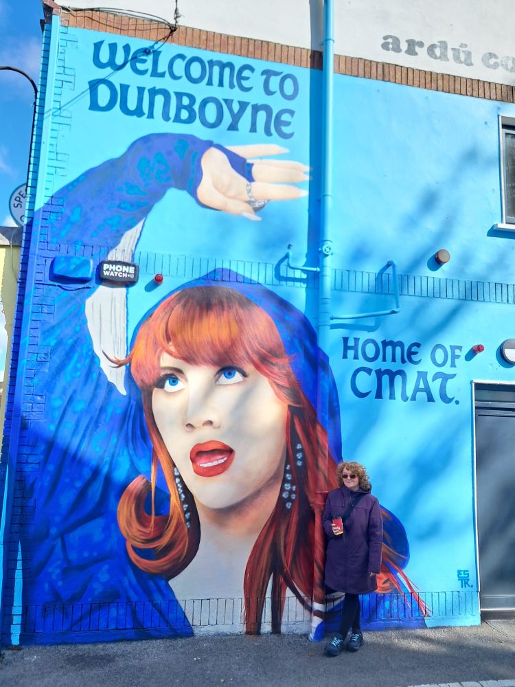 Me standing in front of the Dunboyne CMAT mural