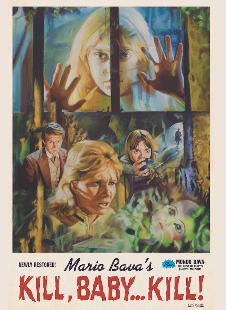 Movie poster for the 1966 Mario Bava horror movie Kill, Baby… Kill!