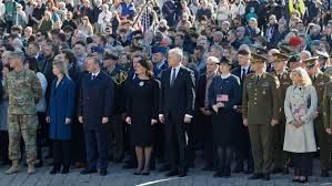 Lithuanians show up in numbers to bid farewell to American soldiers that died during training exercises because that's what good allies do instead of threatening to annex each other. 