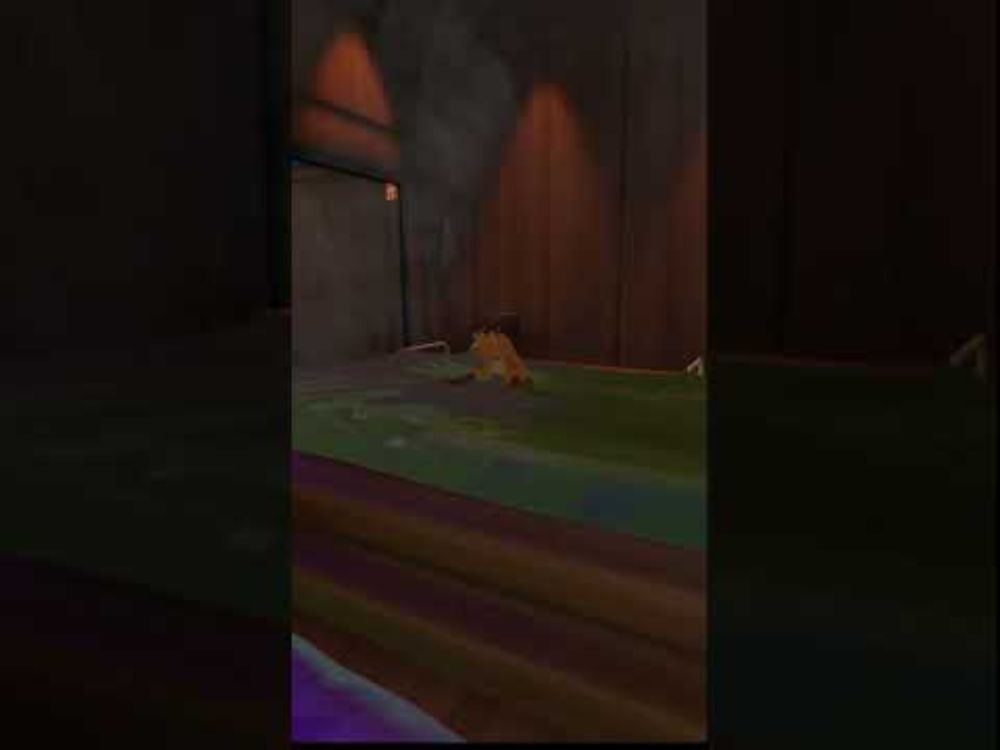 Cute Furry Foxgirl bounces in Green Goo