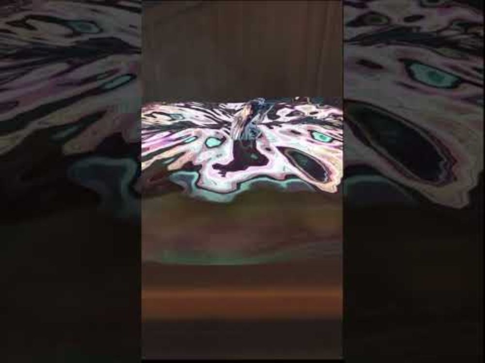 Cute Furry Foxgirl plays around in Silver Goo