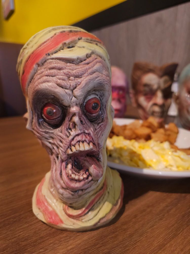 Cerial monster themed sculptural mugs