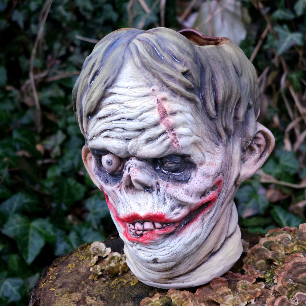 Shock monster inspired mug.  Porcelain ceramic glazed with joker makeup
