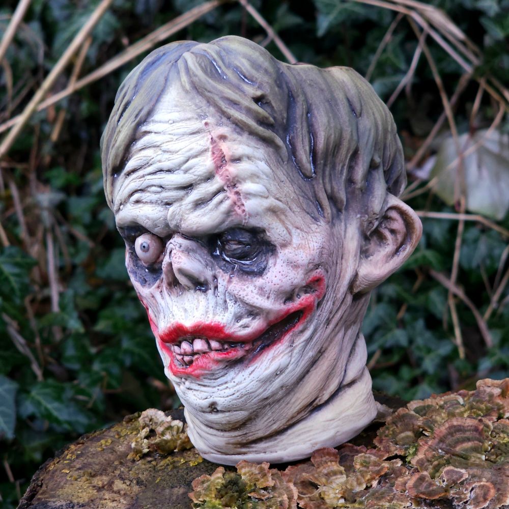 Shock monster inspired mug.  Porcelain ceramic glazed with joker makeup 