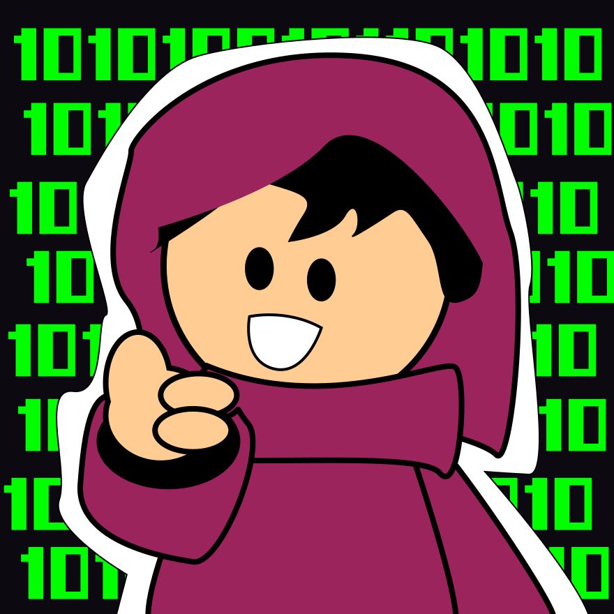 Desenhando do Luc fazendo um indicador positivo.