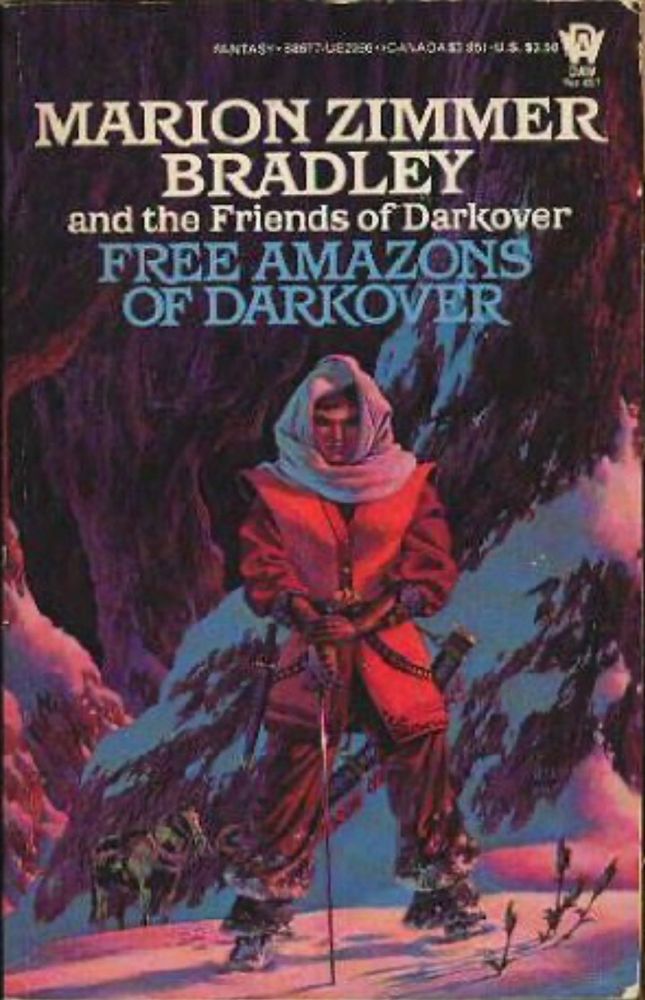 Vintage cover of the anthology Free Amazons of Darkover