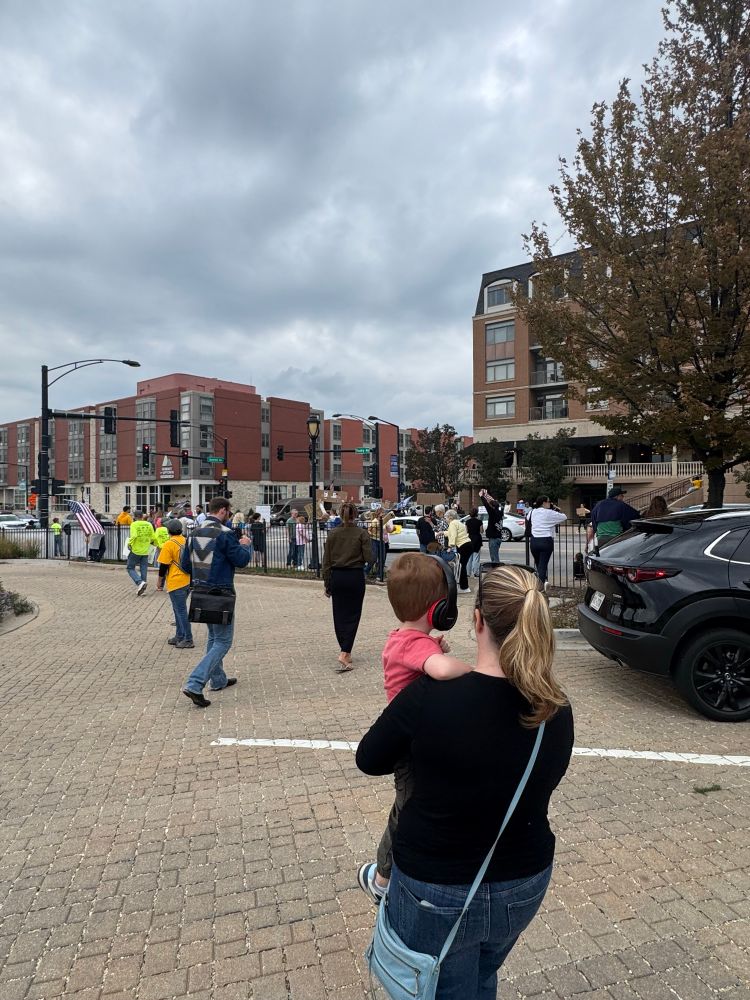 Taking our son to the protest