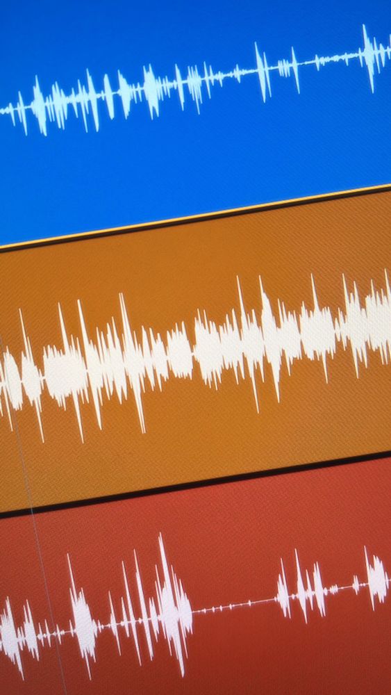 audio waveforms