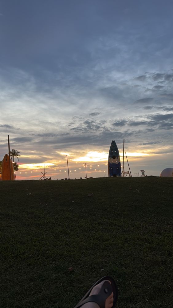 Nice sunset Paul is proud of after a pounding 