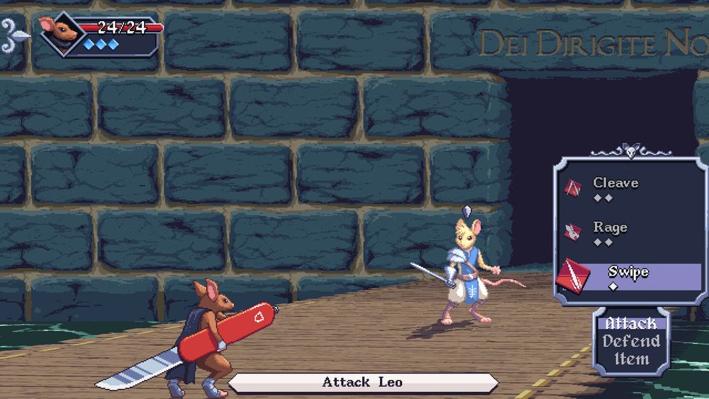 Scene from Small Saga with characters fighting.