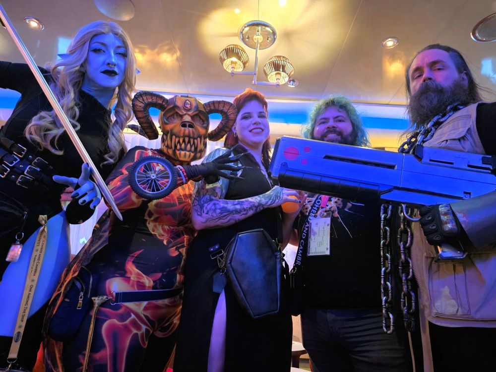 Photo with cosplayers