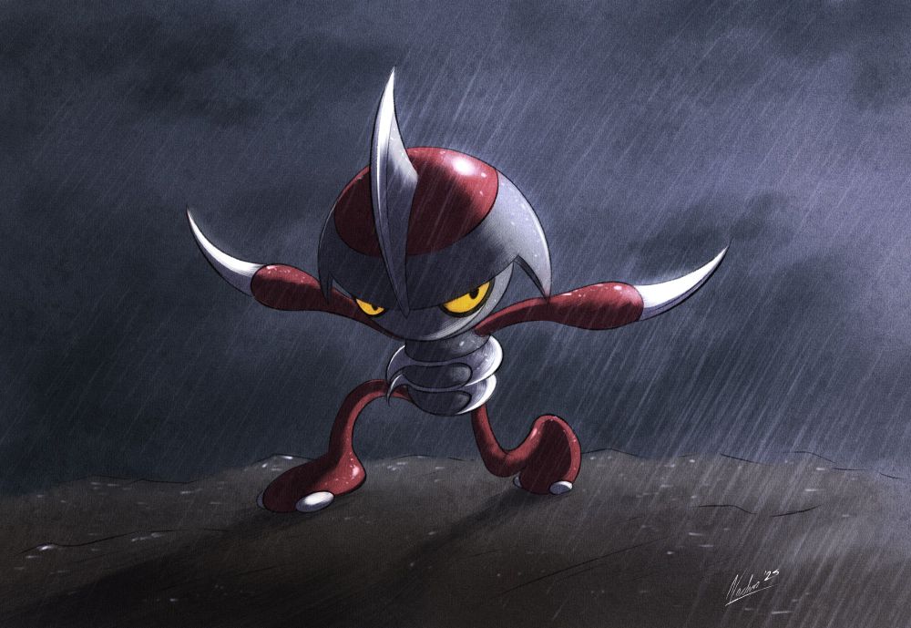 Pawniard in the middle of a rainy day
