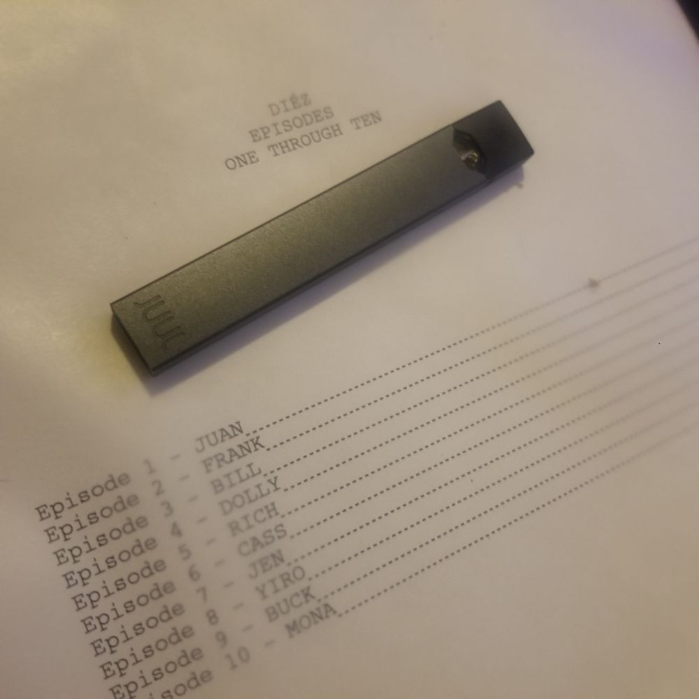 cover page of a brilliant screenplay DIÉZ EPISODES ONE THROUGH TEN