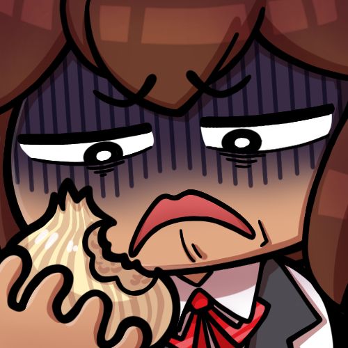 He took a big bite out of an onion.