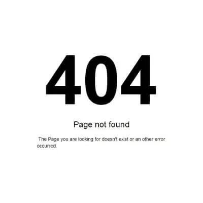 404 Error Page Not Found
