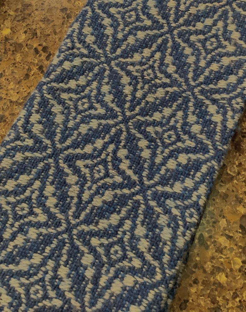 Handwoven wool clergy stole