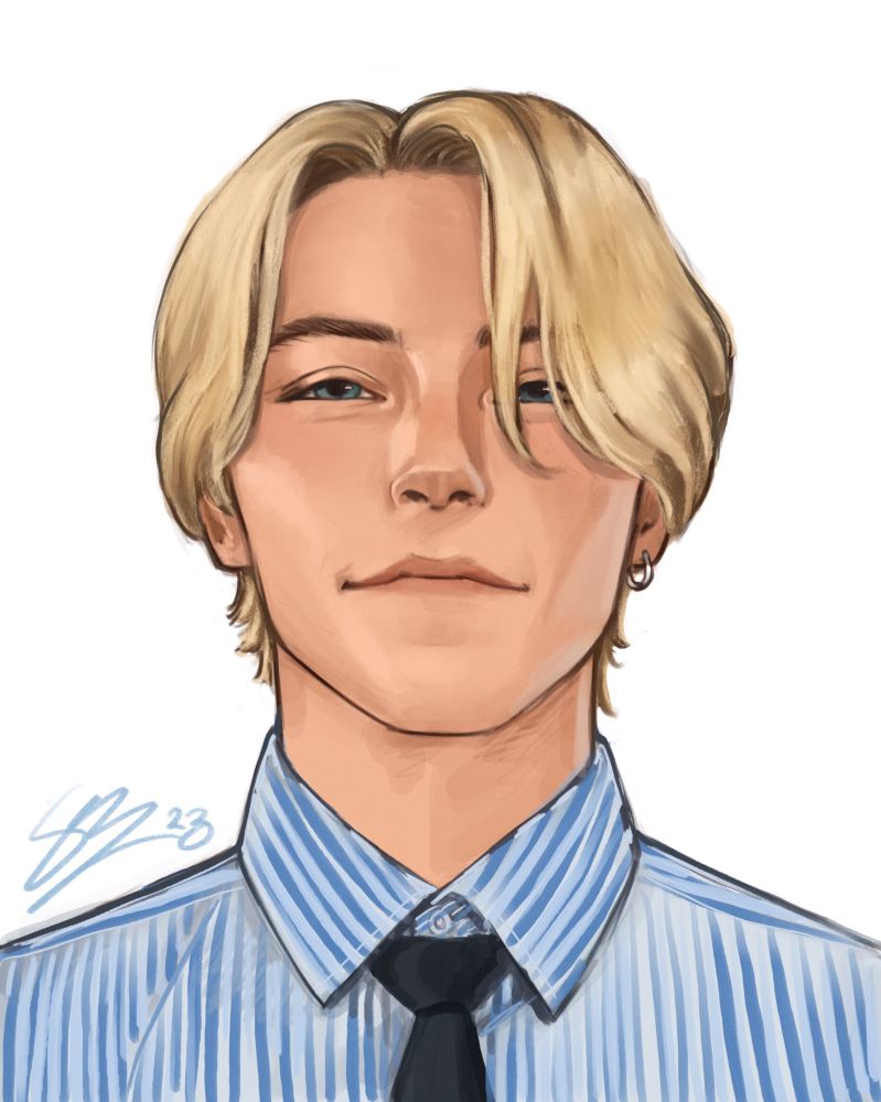 sanji from the one piece live action series drawn in a semi realistic style