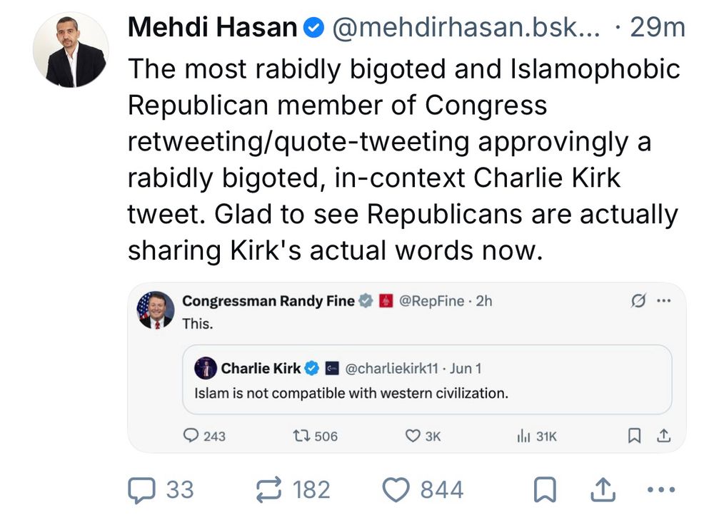 A Republican happily quoting a bigot
