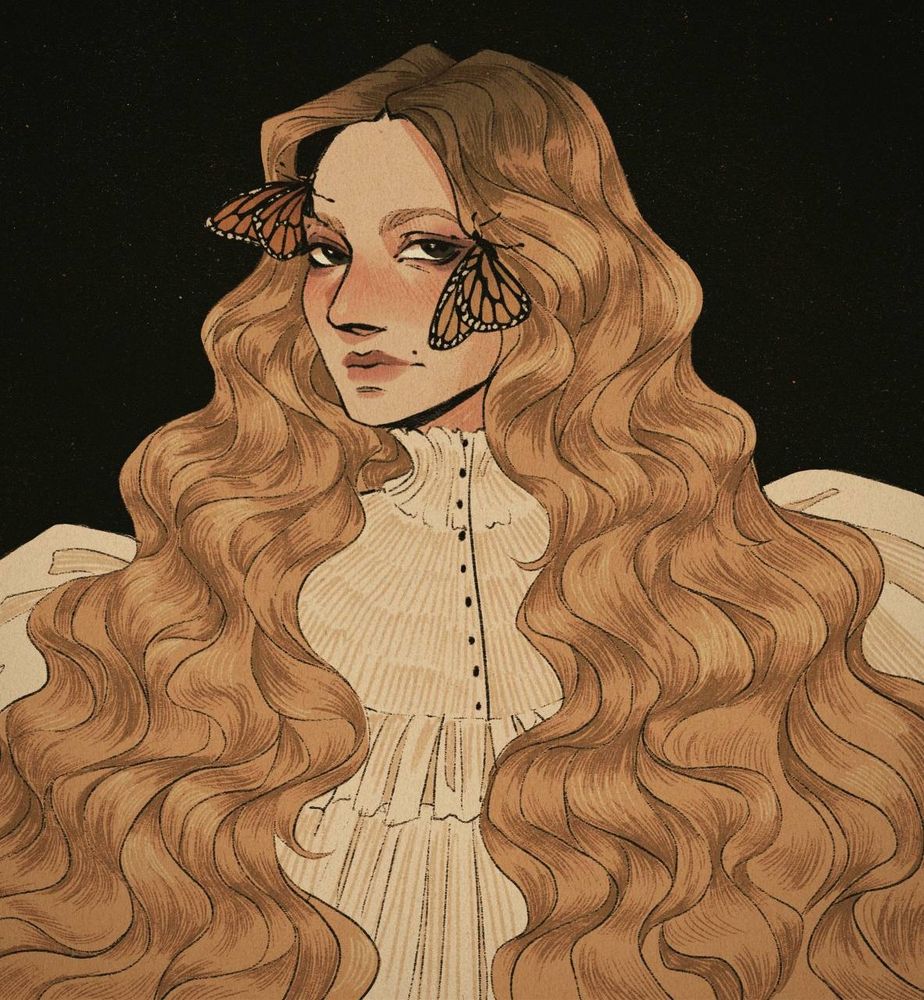 portrait of a main character of the movie crimson peak, Edith, played by Mia Wasikowska