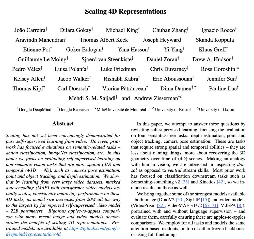 Scaling 4D Representations