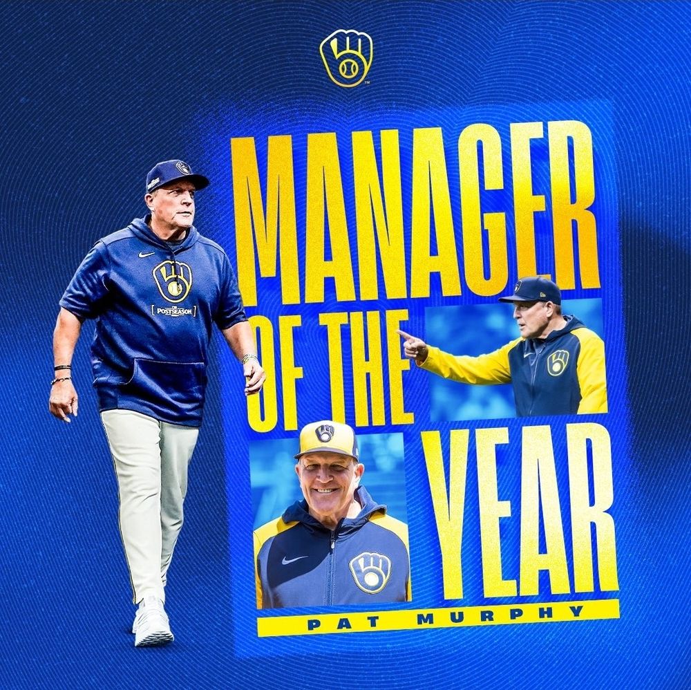 Pat Murphy, NL Manager of the Year,  Milwaukee Brewers 