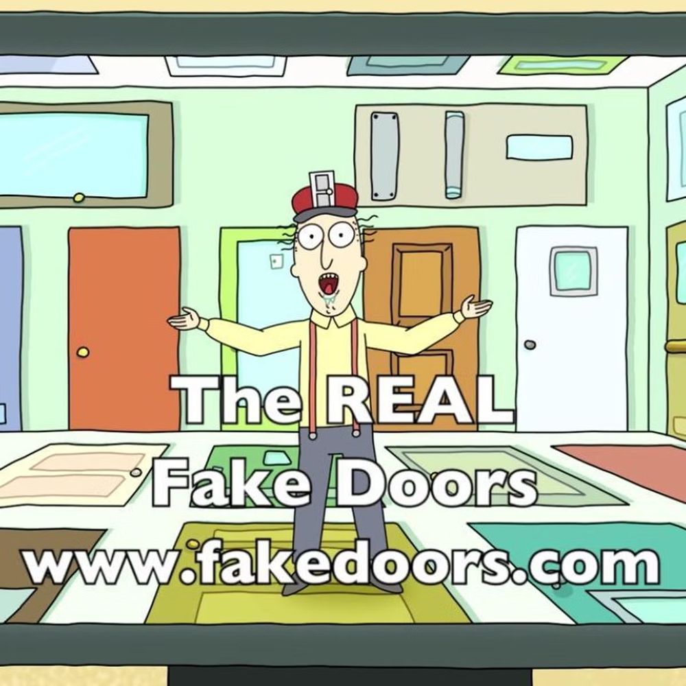 Real Fake Doors, that one improv gag from Rick & Morty