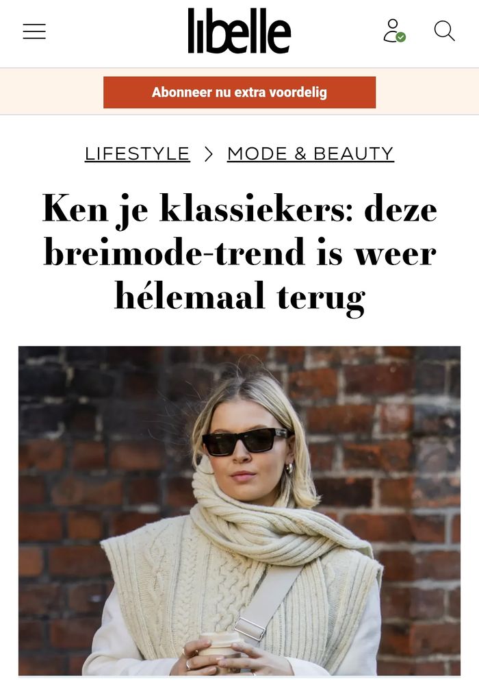 Kop van Libelle: Ken je klassiekers: deze breimode-trend is weer hélemaal terug