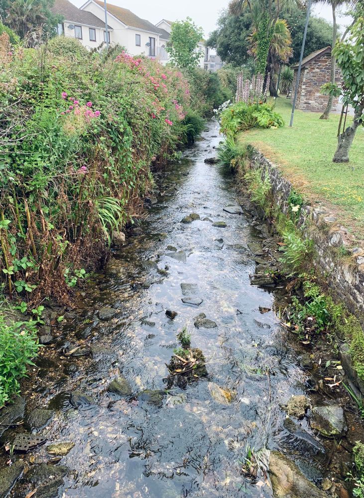 Picture of a stream in Perranporth, Cornwall