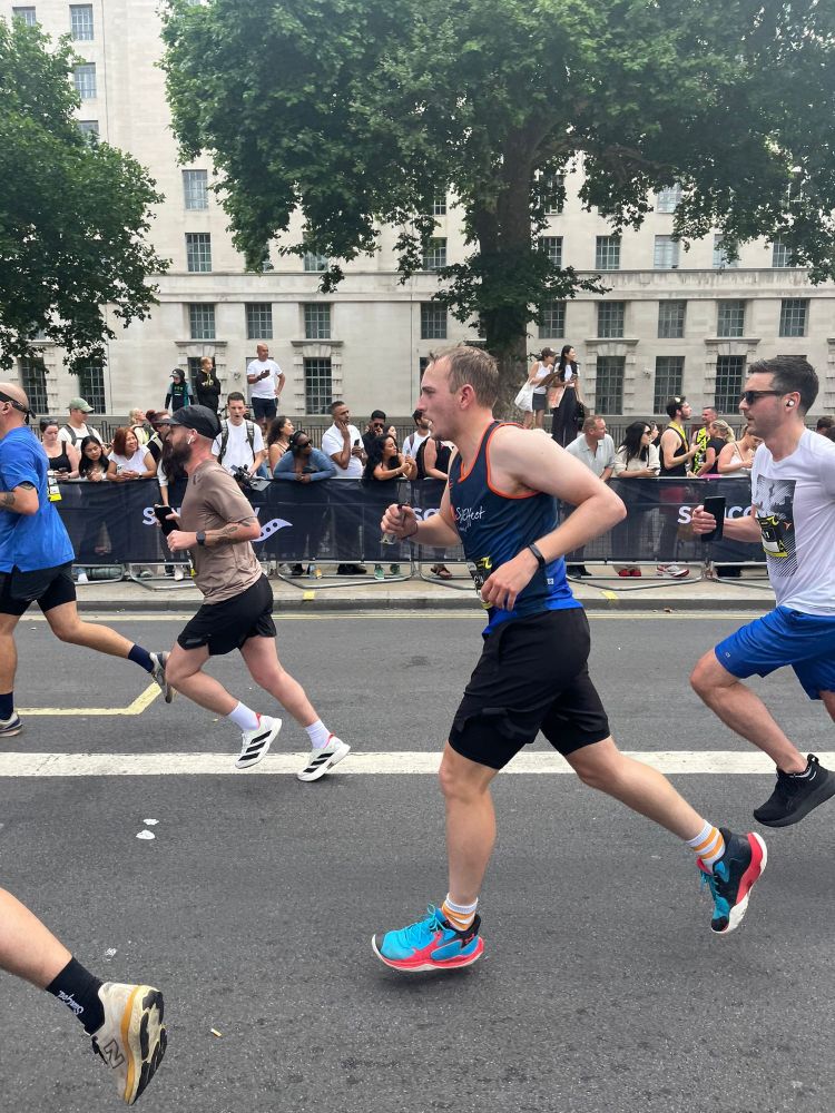 Picture of me running the London 10k