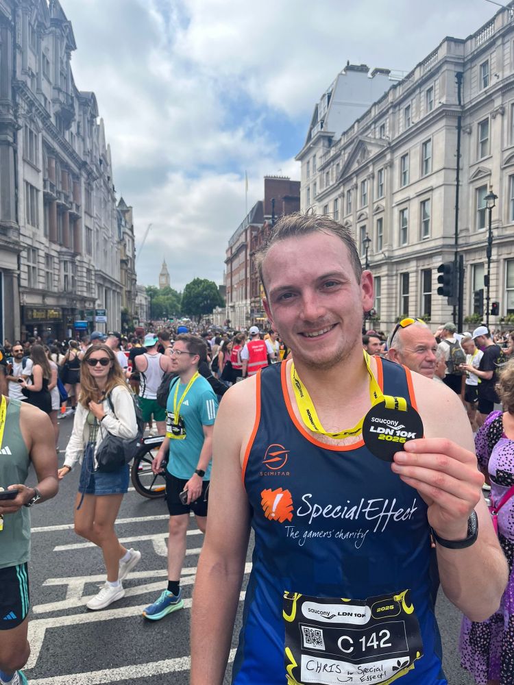 Picture of me after the London 10k 