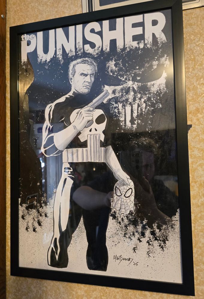 Framed Original Punisher Artwork by Warren Montgomery