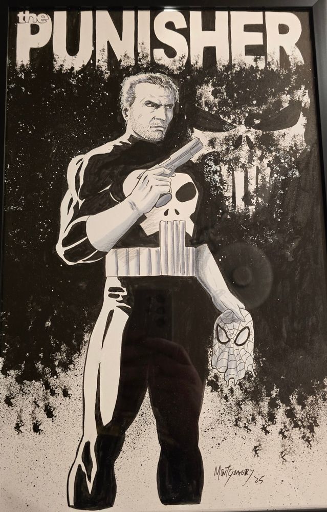 Original Punisher Artwork by Warren Montgomery 