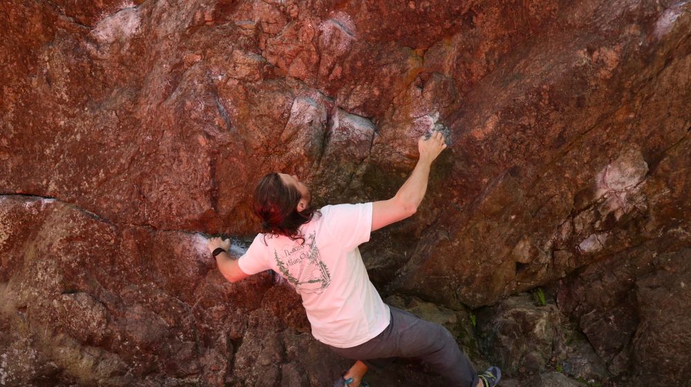 Bouldering outdoors