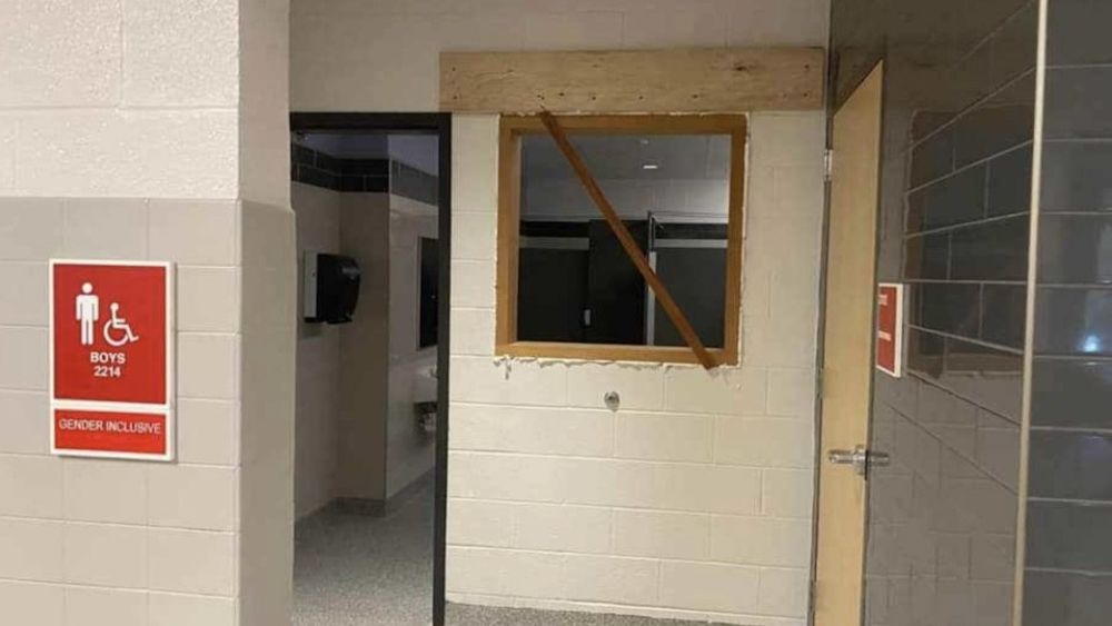 Bathrooms with a view: Cutting windows into student restrooms is a new level of weird