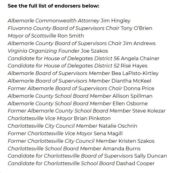 Press release: "Congressional Candidate for VA-05 Mike Pruitt Receives 20 Endorsements in Week One"