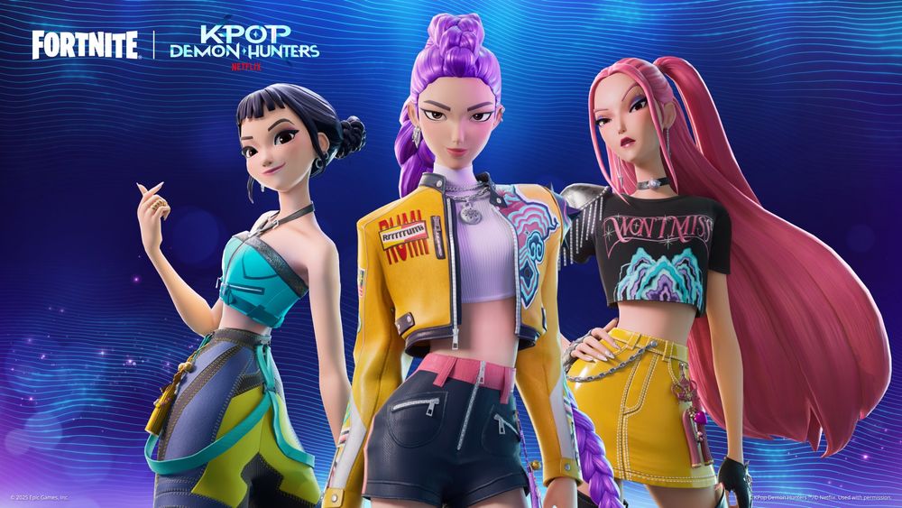 KPop Demon Hunters x Fortnite is here: jump into Demon Rush (Oct 2–Nov 1), recruit Rumi/Mira/Zoey, and wield mythics like Rumi’s Empowered Sword and Zoey’s Golden Bubble Shield. 

Skins, emotes, quests, and UEFN creator assets are live now. 

#Fortnite #KPopDemonHunters #HUNTRX #DemonRush #GamingNews #Baskingamer #game #gaming #gamingtwt 