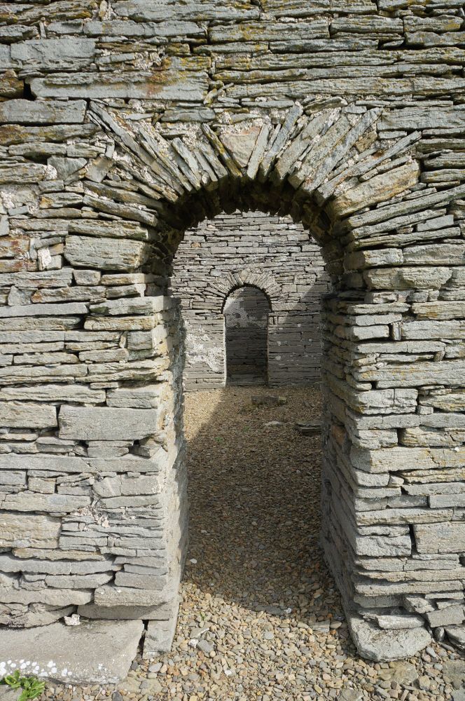 View of St Mary's church in Wyre, Orkney