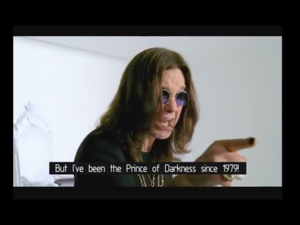 Ozzy Osbourne:skits and commercials compilation