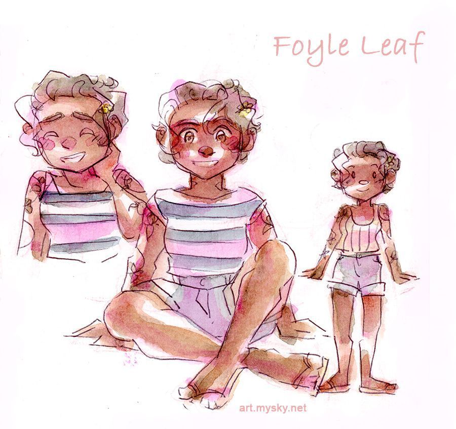 Painted sketch of my character Foyle from the end of my comic