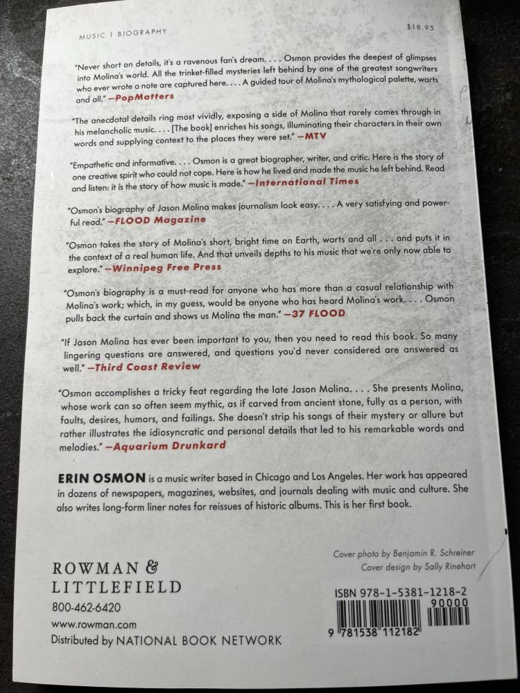 Blurbs on the back 