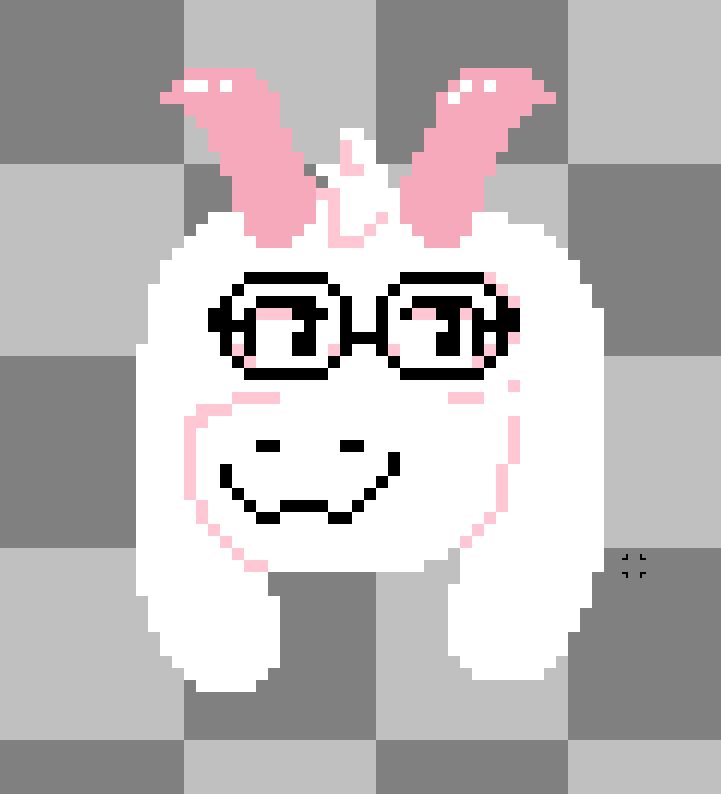 Ralsei drawing that looks like ass