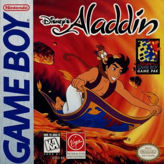 Disneys Aladdin, for the Nintendo Gameboy (original, not color)

rated K-A for Kids to Adults

