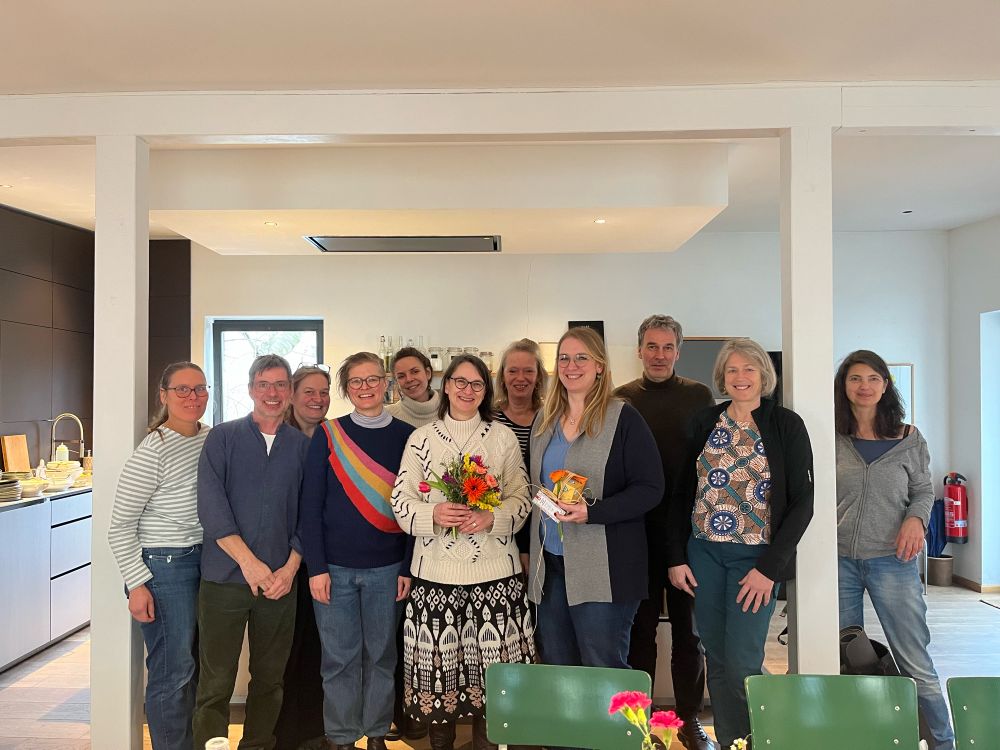 Verabschiedung von Andrea Nunne, welche uns auf dem Weg zur Gründung unterstützt hat. 