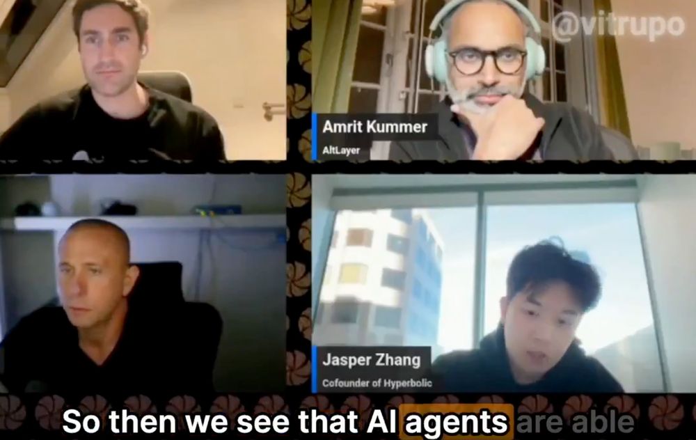 jasper zhang from hyperbolic labs shared that ai agents are renting gpu on their own