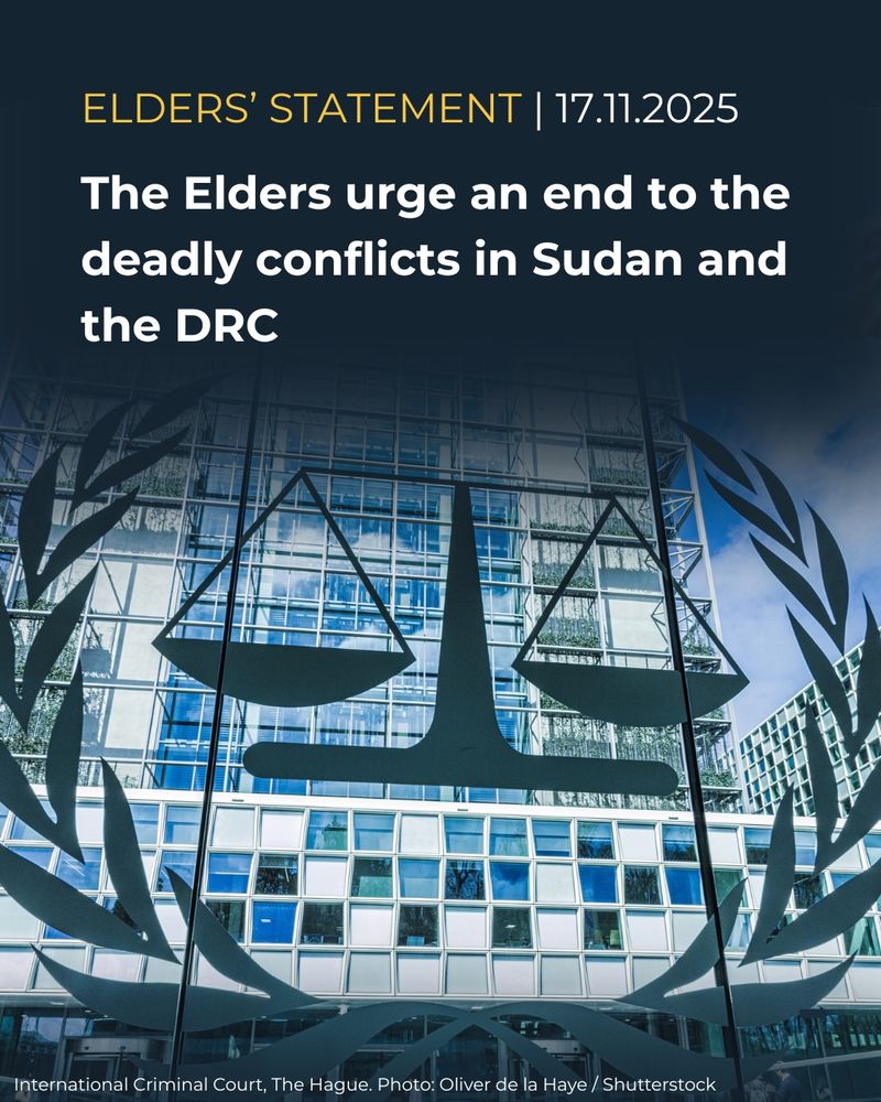 The Elders urge an end to the deadly conflicts in Sudan and the DRC