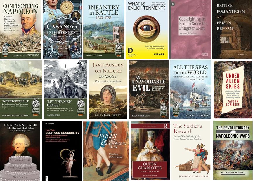 compilation of 18 covers of books about the 18th century scheduled for publication in December 2024. You can find all titles in the list: https://regency-explorer.net/new-releases/