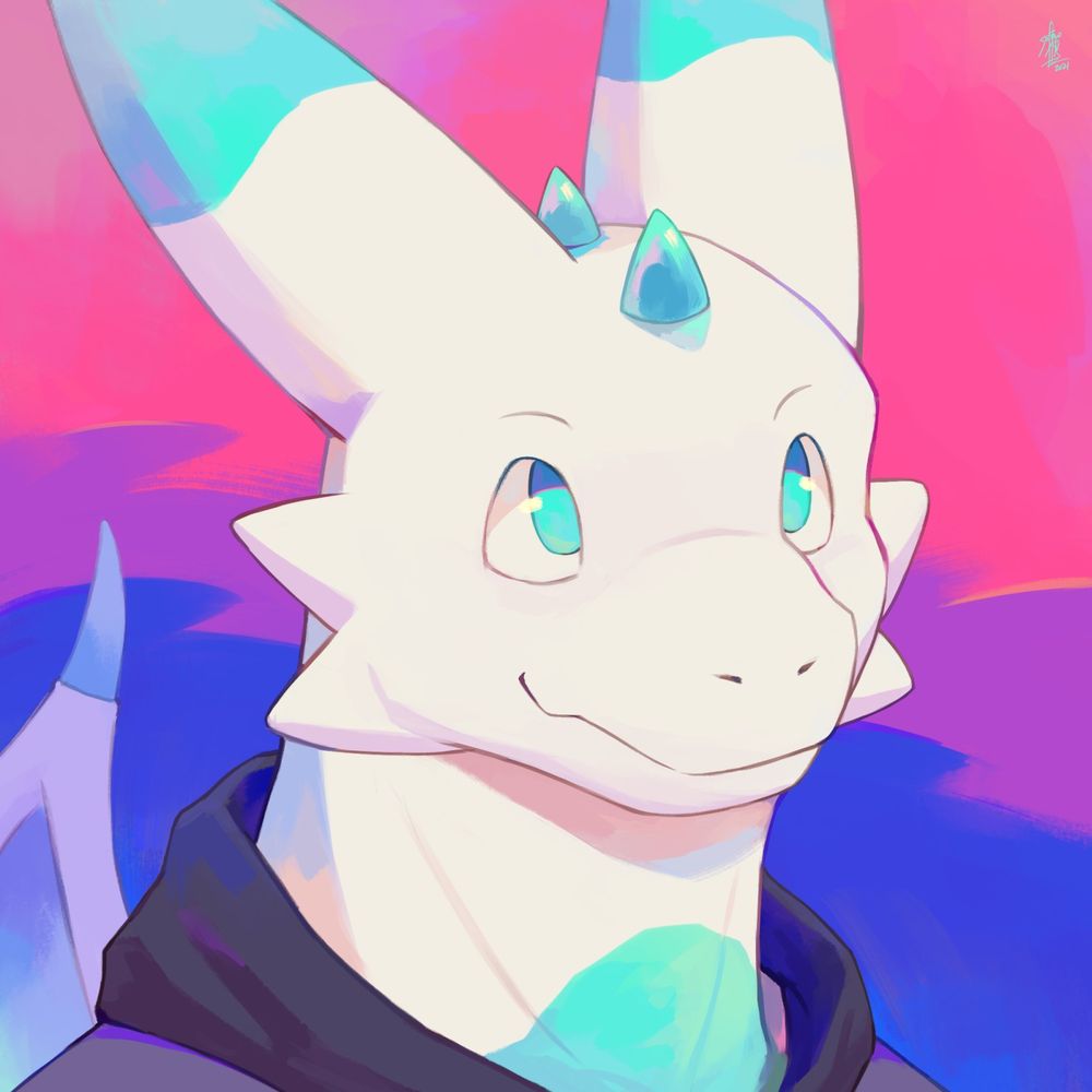 artfight bust for Saber (blupanda115 on twitter), from 2021 #saferoart